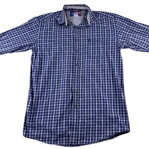 Wrangler Cowboy Cut Mens‎ Large tall Blue George Strait Rodeo Ranch Western